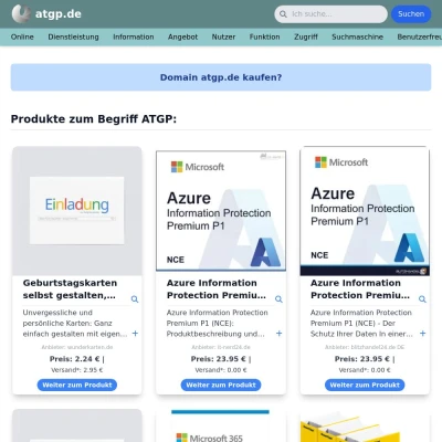 Screenshot atgp.de