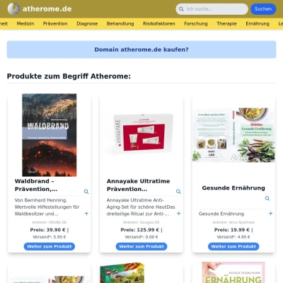 Screenshot atherome.de