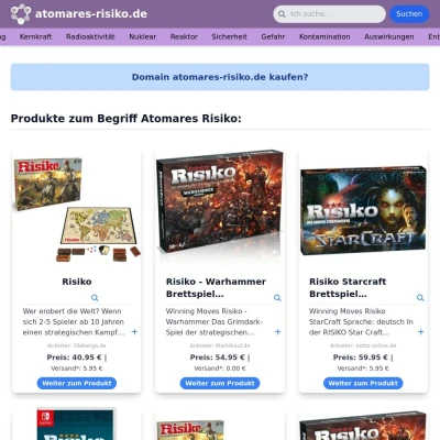 Screenshot atomares-risiko.de
