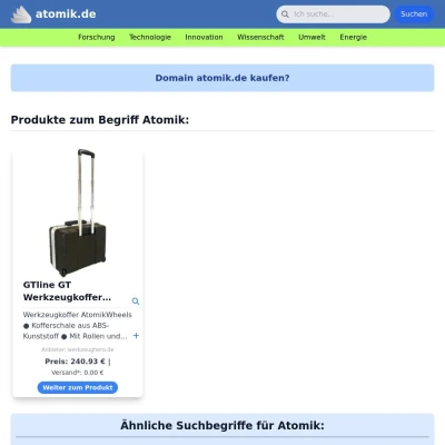 Screenshot atomik.de