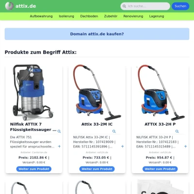 Screenshot attix.de