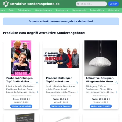 Screenshot attraktive-sonderangebote.de