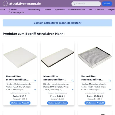 Screenshot attraktiver-mann.de