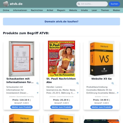 Screenshot atvb.de