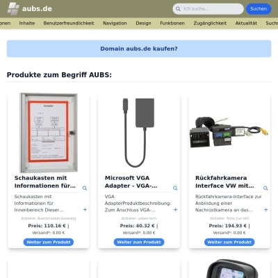 Screenshot aubs.de