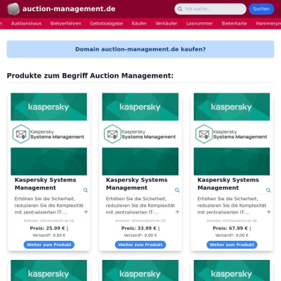 Screenshot auction-management.de