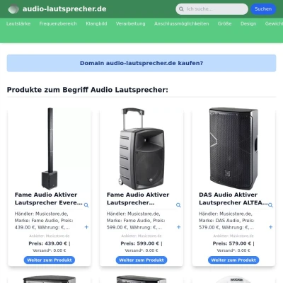 Screenshot audio-lautsprecher.de