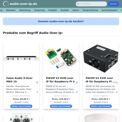 Screenshot audio-over-ip.de
