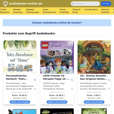 Screenshot audiobooks-online.de