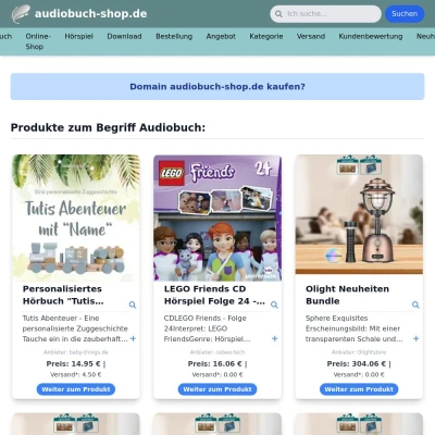 Screenshot audiobuch-shop.de