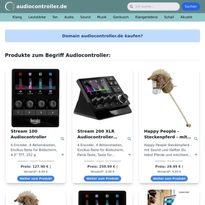 Screenshot audiocontroller.de