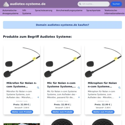 Screenshot audiotex-systeme.de