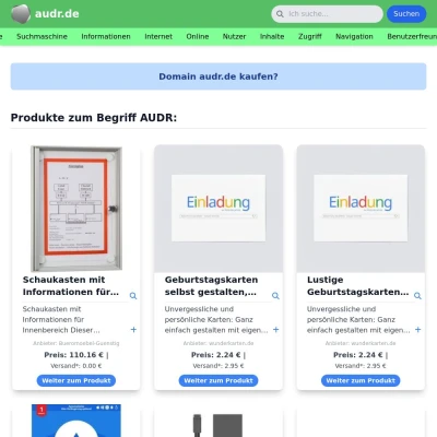 Screenshot audr.de