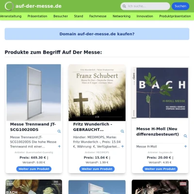 Screenshot auf-der-messe.de