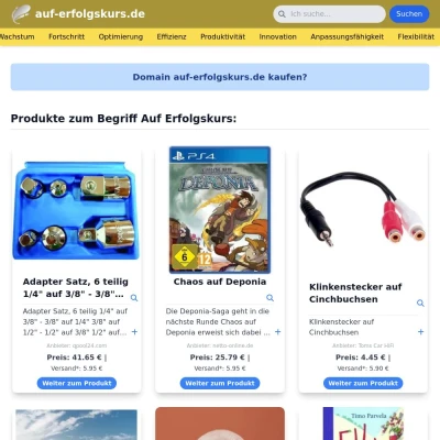 Screenshot auf-erfolgskurs.de