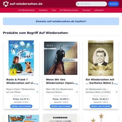 Screenshot auf-wiedersehen.de