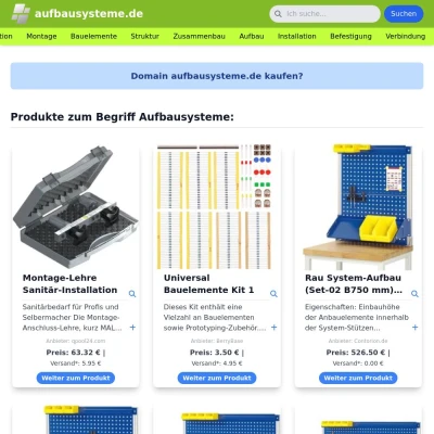 Screenshot aufbausysteme.de