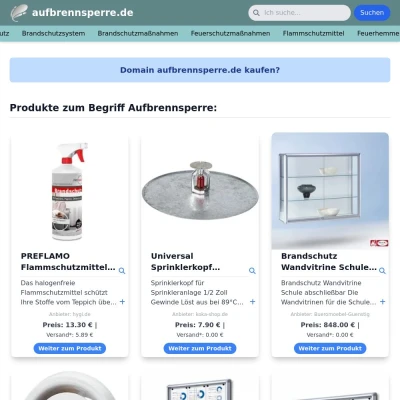 Screenshot aufbrennsperre.de