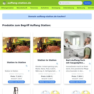 Screenshot auffang-station.de