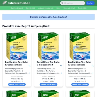 Screenshot aufgeregtheit.de