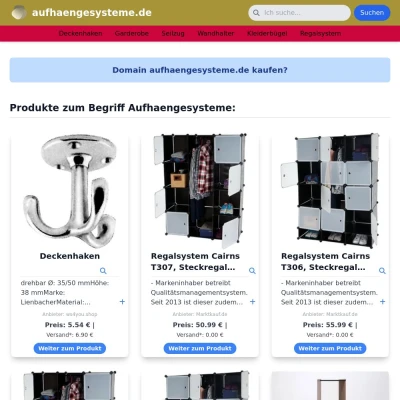 Screenshot aufhaengesysteme.de