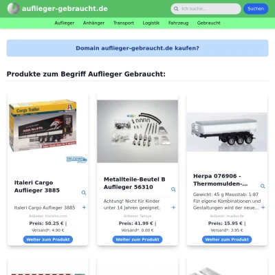 Screenshot auflieger-gebraucht.de
