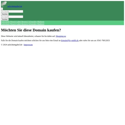 Screenshot aufschnittgabel.de