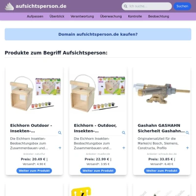 Screenshot aufsichtsperson.de