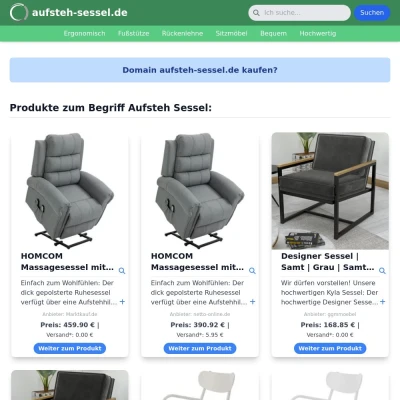 Screenshot aufsteh-sessel.de