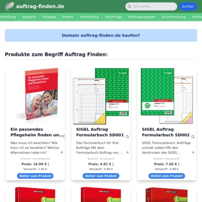 Screenshot auftrag-finden.de