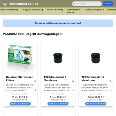 Screenshot auftraganlagen.de