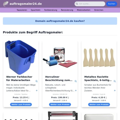 Screenshot auftragsmaler24.de