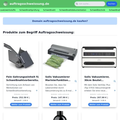 Screenshot auftragsschweissung.de