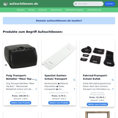 Screenshot aufzuchtboxen.de