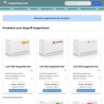 Screenshot augenhaut.de