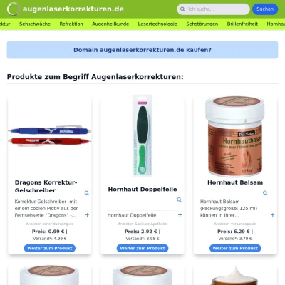 Screenshot augenlaserkorrekturen.de