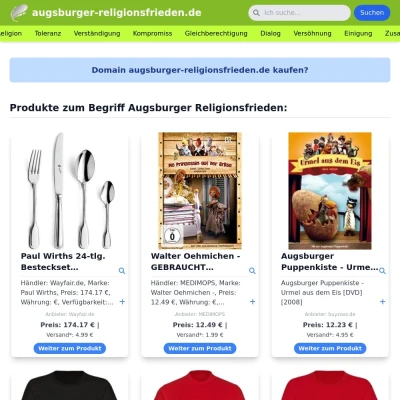 Screenshot augsburger-religionsfrieden.de