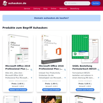 Screenshot auhaukon.de