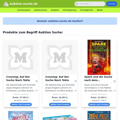 Screenshot auktion-suche.de