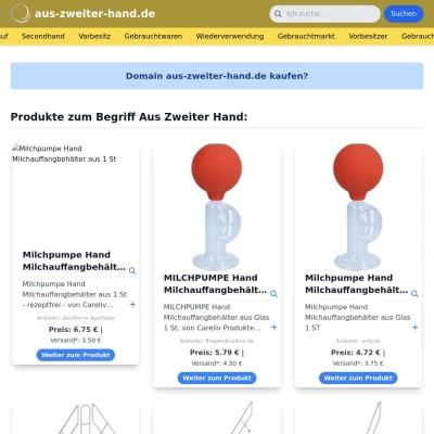 Screenshot aus-zweiter-hand.de