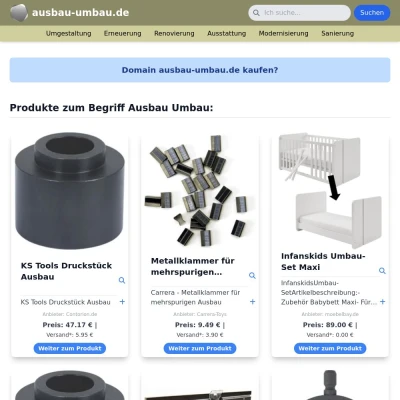 Screenshot ausbau-umbau.de
