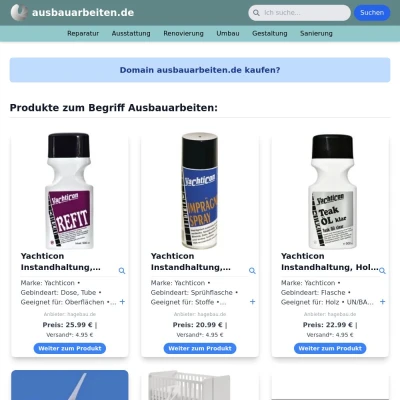 Screenshot ausbauarbeiten.de