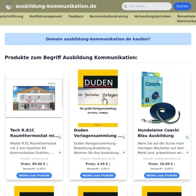 Screenshot ausbildung-kommunikation.de