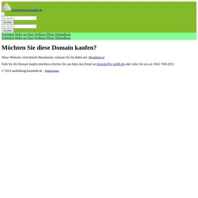 Screenshot ausbildung-kosmetik.de