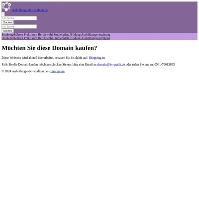 Screenshot ausbildung-oder-studium.de