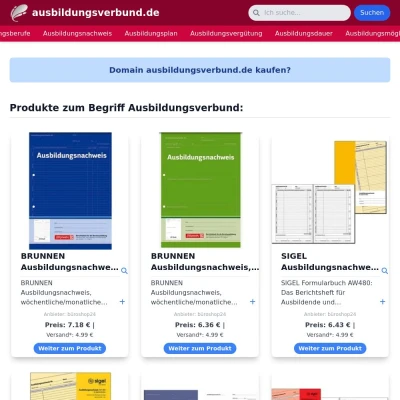 Screenshot ausbildungsverbund.de