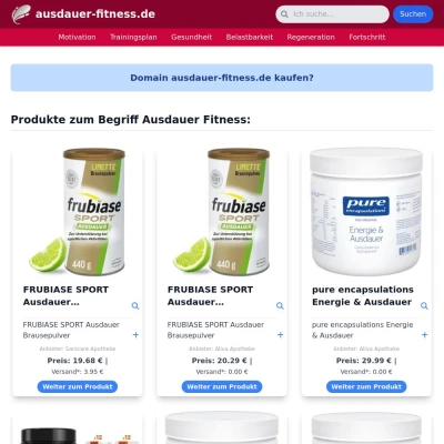 Screenshot ausdauer-fitness.de