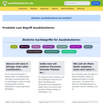 Screenshot ausdiskutieren.de