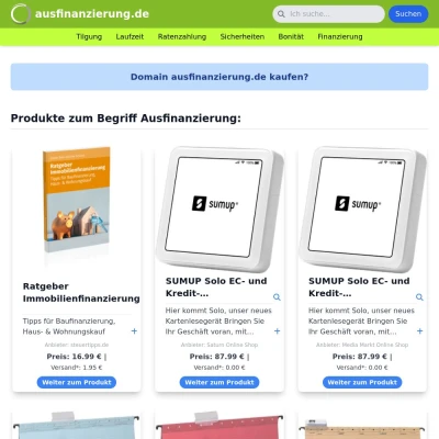 Screenshot ausfinanzierung.de