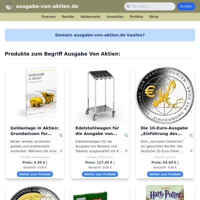 Screenshot ausgabe-von-aktien.de